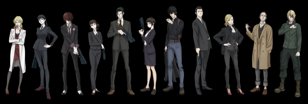 Psycho-Pass PROVIDENCE Character Line-up